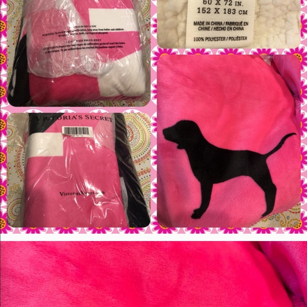 @helenalove34 BrandNew Pink VS Sherpa Nlanket